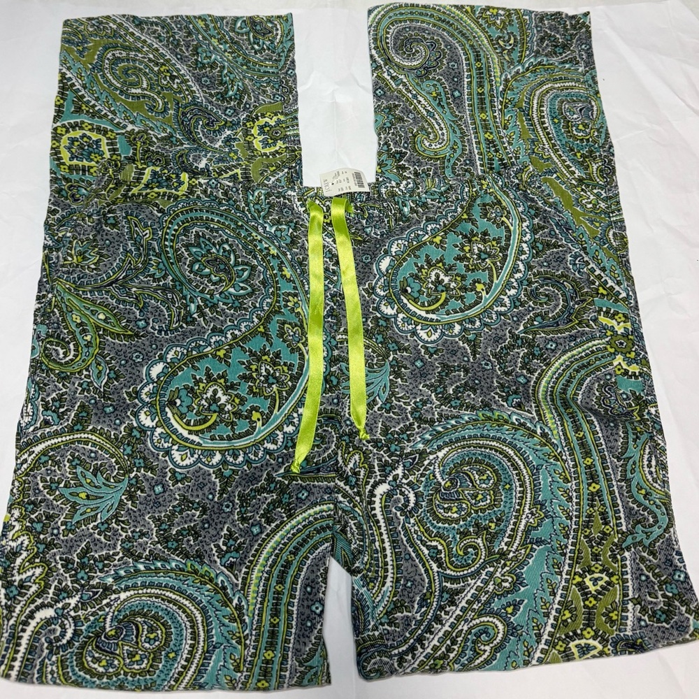 NWT J. Crew Paisley Corduroy Pants M